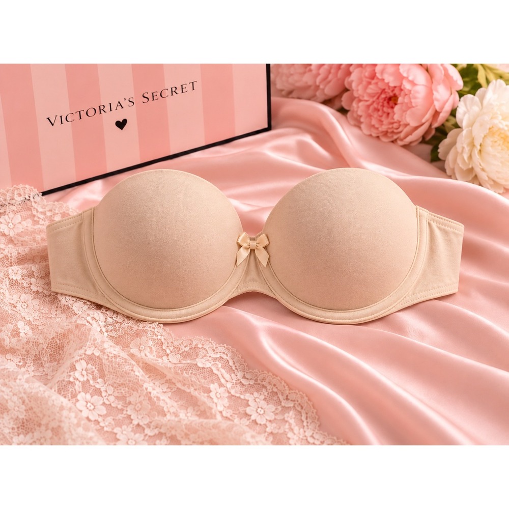 Victoria's Secret Nude Beige Multi-Way Strapless Underwire Bra 34B
